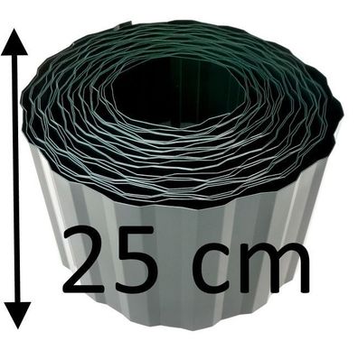 Rasenkante 9mx25cm Beeteinfassung Beetumrandung Mähkante Palisade Beetkante Beetrand