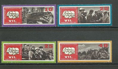 DDR postfrisch Michel-Nummer 1258-1261