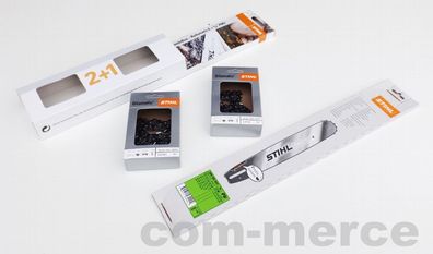 STIHL KombiBox Rollomatic E und 3/8" PM3, 35 cm Schwert & 2 Ketten 2 + 1