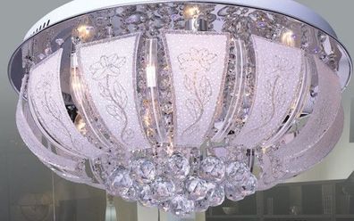 Riesengrosse LED-Kristall-Deckenleuchte mit mp3 60 cm