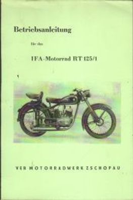 Betriebsanleitung für das IFA RT 125/1 Motorrad