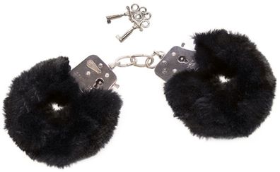 Handschellen Plüschhandschellen Love Cuffs Cuffs Schwarz