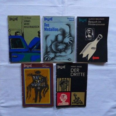 5 x DDR Kiosk Sammel Heft " Blaulicht " Nr. 81,82,84,86,88
