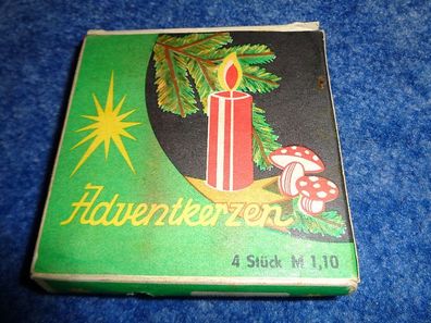 Adventkerzen-4Stück-rot-in Originalverpackung