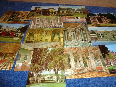 15 Ansichtskarten - Potsdam - Sanssouci unbeschrieben DDR 1979