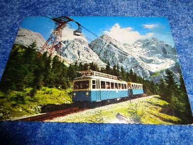 5053 / Ansichtskarte - Begegnungen der beiden Bayrischen Zugspitzbahnen