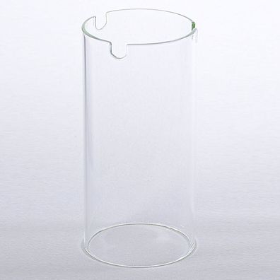 Glaszylinder Ersatzglas für Grablampen Ø8cm - Höhe 16,5cm