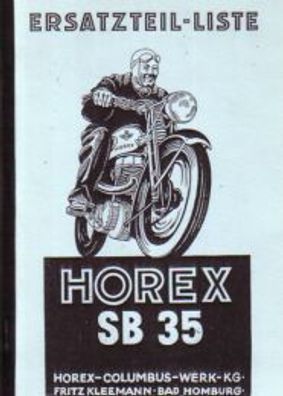 Eratzteile-Liste Horex SB 35