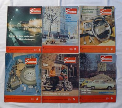 12 x Der Deutsche Straßenverkehr Jahrgang 1976 Nr. 1 - 12 DDR Oldtimer