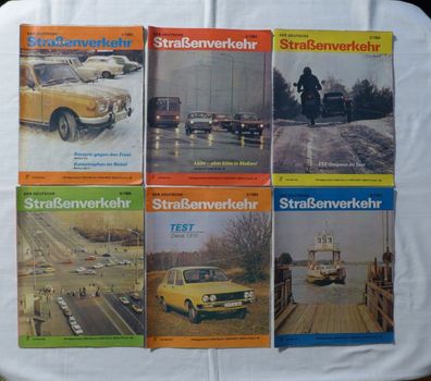 12 x Der Deutsche Straßenverkehr Jahrgang 1984 Nr. 1 - 12 DDR Oldtimer