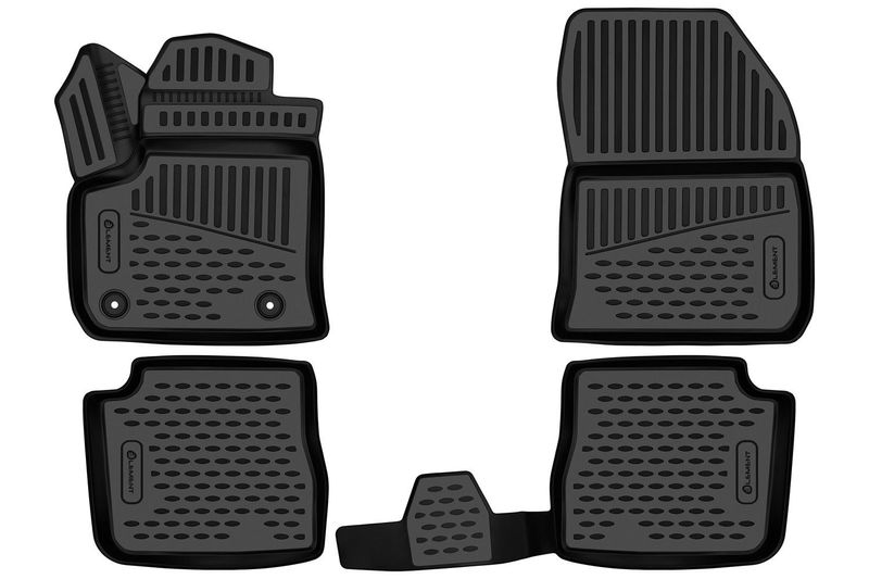 Element Gummi-Fußmatten 3D für Citroen C4, 2020->, Limousine, 4 tlg