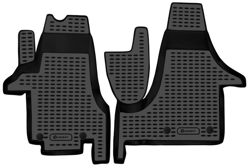 Passform Fußmatten für VW Transporter T5 T6 2004-2020, 2-teilig Gummimatten