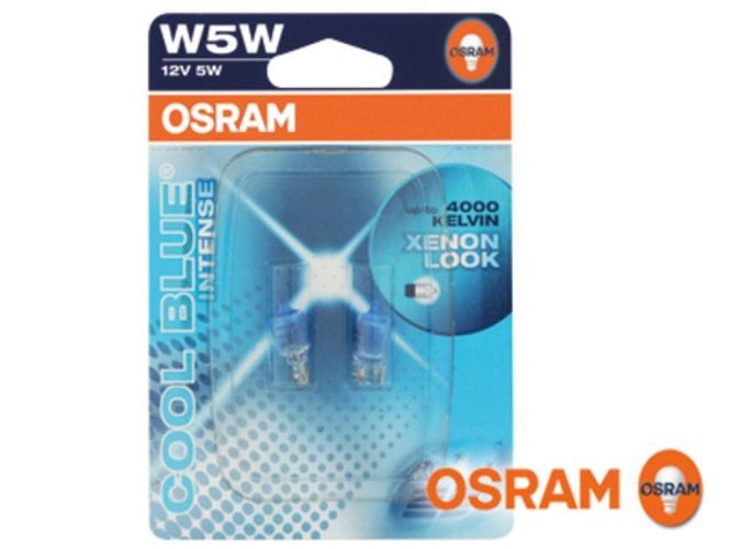 Osram 5W5 Cool Blue Standlicht Glühbirnen Leuchtmittel / Birne 5