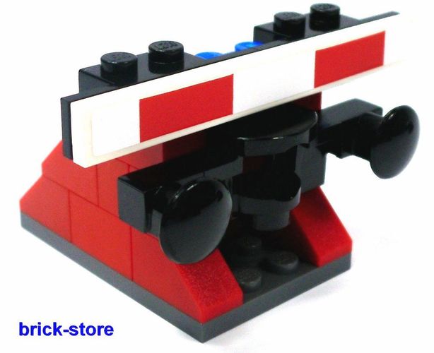 rot  mit Puffer 4 Stück LEGO® Eisenbahn  Prellbock Nr.7 