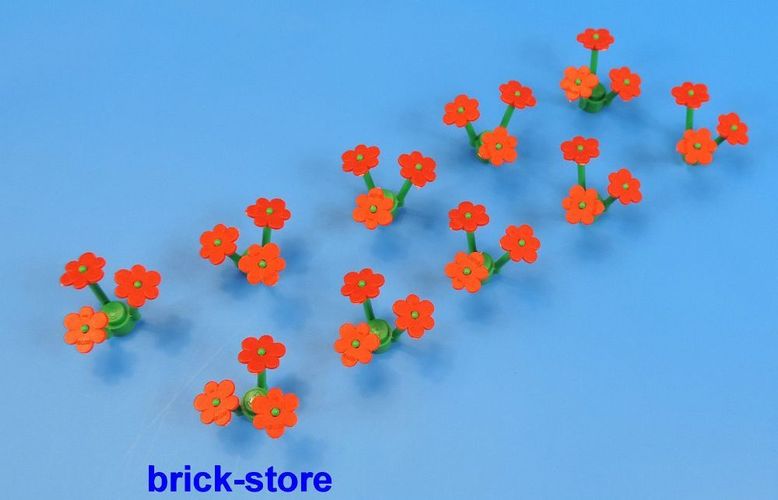 10 rote Blumen 20 Stück    10 rosa LEGO®    Blumen Pflanzen 