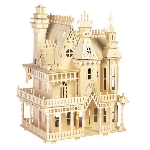 2x 3D Bausatz Globale Hausmodelle Kinder Holzpuzzle Spielzeug 