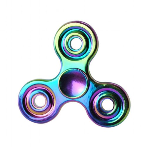 Massiver Metall Fidget Spinner Fingerkreisel Rainbow Keramik-Hybrid Kugellager 
