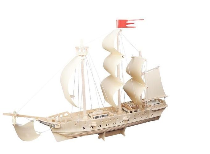 Schoner 3D Holzbausatz Schiff Boot Holz Steckpuzzle Holzpuzzle Kinder Bauen wood 