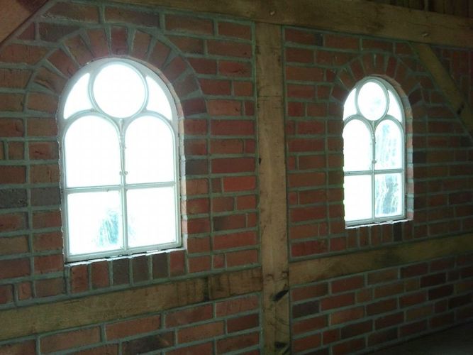 Eisenfenster !!! Kirchenfenster Stallfenster mit Bogen Tolles Gussfenster 