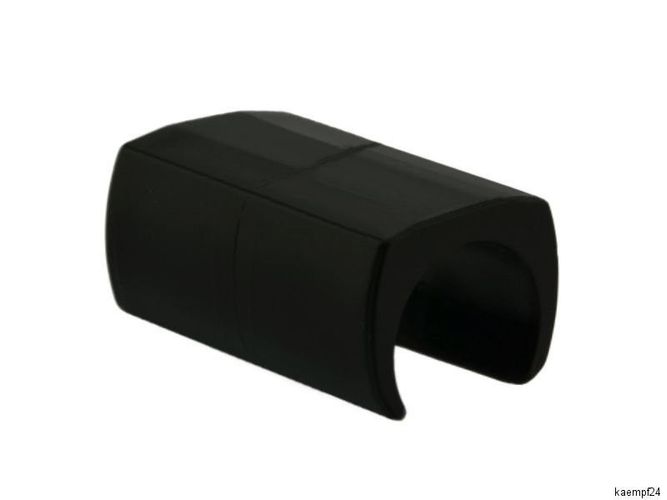 Klemmschalengleiter Ø 22-25mm schwarz Kunststoff Zapfen Gleiter Freischwinger 
