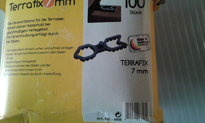 100 Stück Terracon Terrafix 7mm 