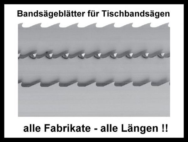 5378  3-Stück MIX Sägeband 1810x0,65mm 6,8,10 Bandsägeblatt Holz Al Metabo 5370 