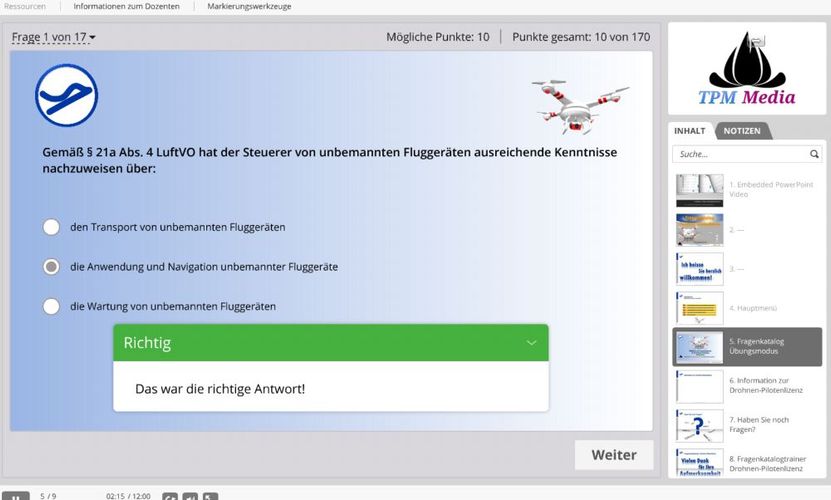 Drohnenführerschein Fragenkatalogtrainer für Windows 