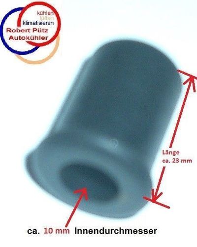 Verschlusskappe Verschlussstopfen Gummistopfen Blindstopfen 10mm mit  Schelle kaufen bei