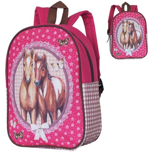 30 cm Kindergarten Mode & Accessoires Taschen Rucksäcke Pferde Pony Rucksack ca 