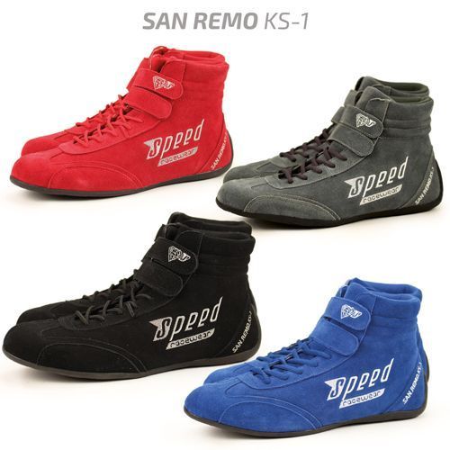 Speed Kartschuhe San Remo KS-1 schwarz Autocrossschuhe Motorsportschuhe 