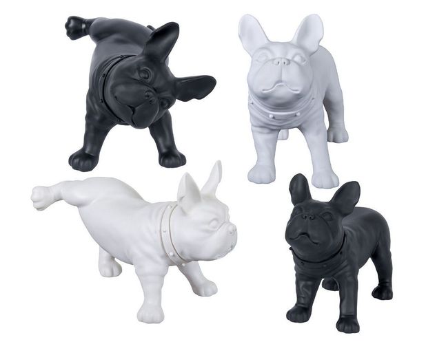 Hunde Figur Französische Bulldogge stehend braun Hund Tierfigur Hundefigur