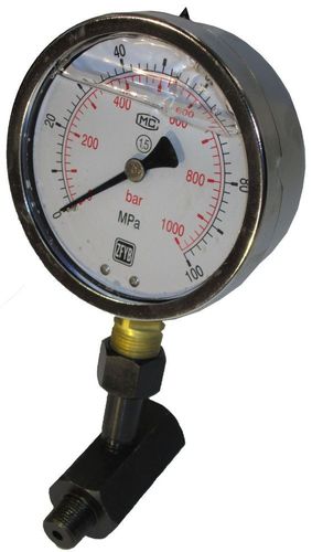 1/0 bar Industrieausführung 100 mm Edelstahl Manometer 