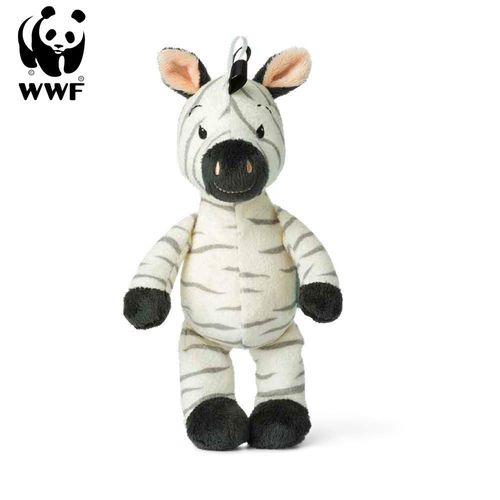 WWF Cub Club Glöckchen Kuscheltier Kleinkinder grün, 22cm Ziko das Zebra 