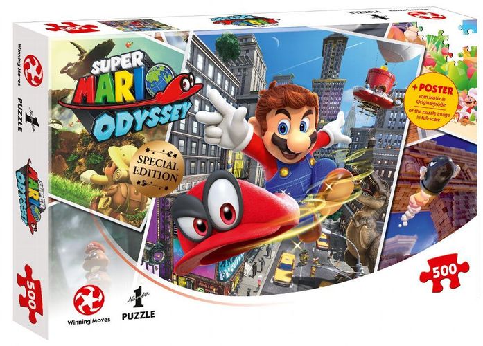 Puzzle Super Mario Super Mari Odyssey 280-500 Teile 48 x 34 cm  Special Edition 