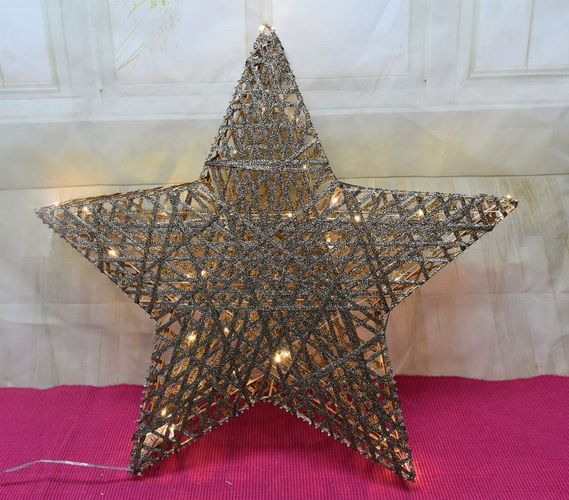 Stern LED-Deko-Objekt Weihnachtsstern 51 cm 45 LED`S Glamour Gold  Stars B