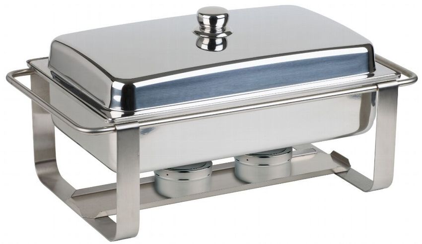 Chafing Dish Speisenwärmer  Warmhaltebehälter Wärmebehälter 1x1/2GN-2x1/4GN 