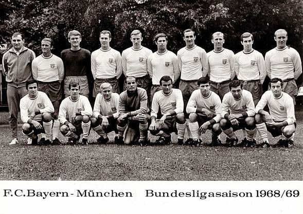 Bayern München Mannschaftskarte 1968-69 TOP +2 