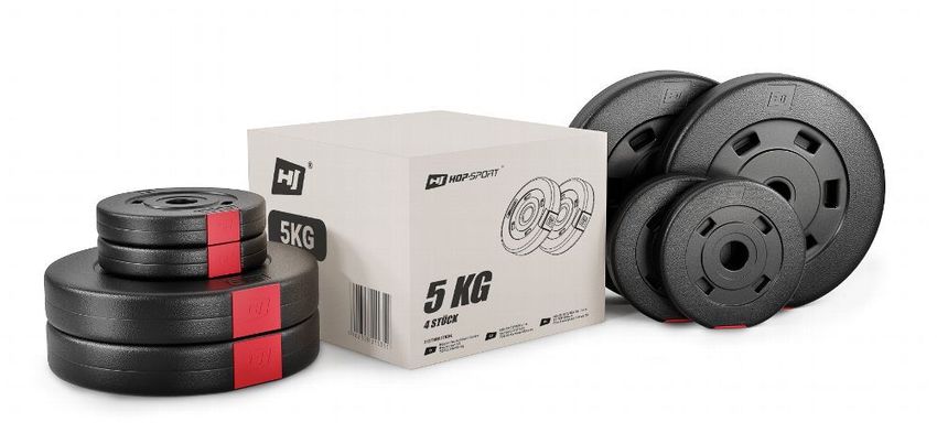 Hop-Sport Hantelset 56 KG Hanteln Kurzhanteln SZ Stange Hantelscheiben 30mm 
