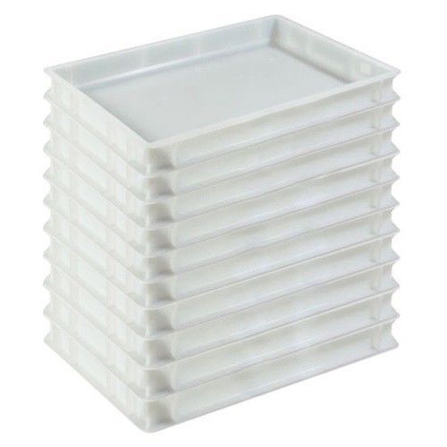 20 Stück Pizzaballenbox weiß Teigbehälter stapelbar Teigbox 7 cm hoch Gastlando 