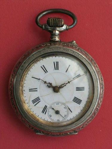 Taschenuhr Remontoir Cylindre 6 Rubis Silber 800er mit hübschem Zifferblatt  kaufen bei Hood.de - Material Silber Farbe Silber