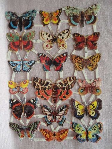 wunderschöner Bogen Motiv Schmetterlinge # GLANZBILDER # EF 7221 