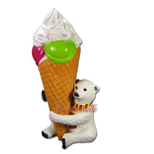 Eisbär Eistüte Werbefigur Werbung Figur Eisdiele Eiswaffel Kugeleis Sahne  Deko Eis Kaufen Bei Hood.de