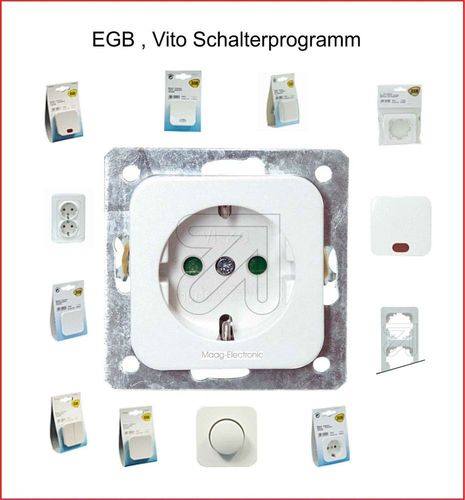 EGB VIKO Elegant Standard Schalterprogramm Steckdose, Schalter