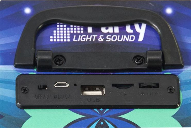 Akkubetrieb beleuchteter Lautsprecher Bluetooth Partybox  PARTY-DISCO1 10 Watt 