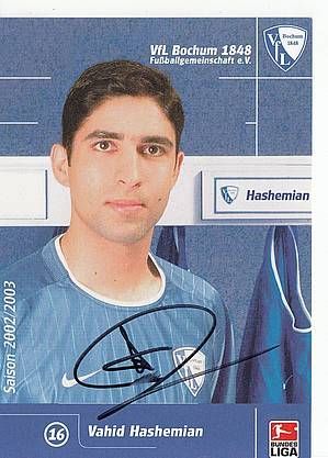 Vahid Hashemian Autogrammkarte VFL Bochum 2009-10 1.Karte Original Signiert