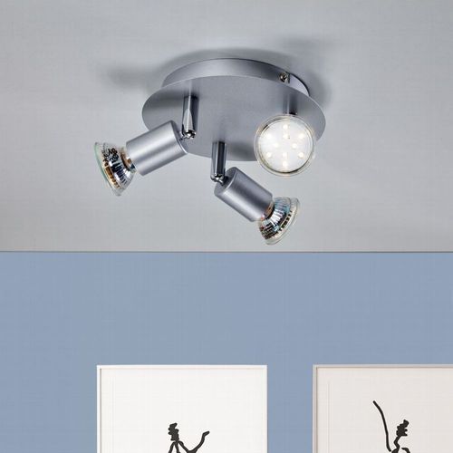 LED Deckenleuchte Spot Deckenlampe Wohnzimmer 3-flammig GU10 Büro Küche