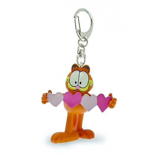 Garfield mit Herz Karter Cat Figur Schlüsselanhänger Keychain Garfield 