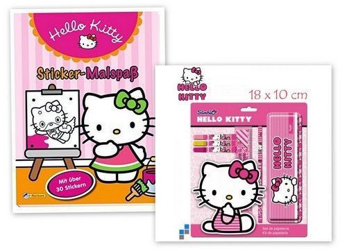Malbuch mit 40 Stickern Hallo Kitty 