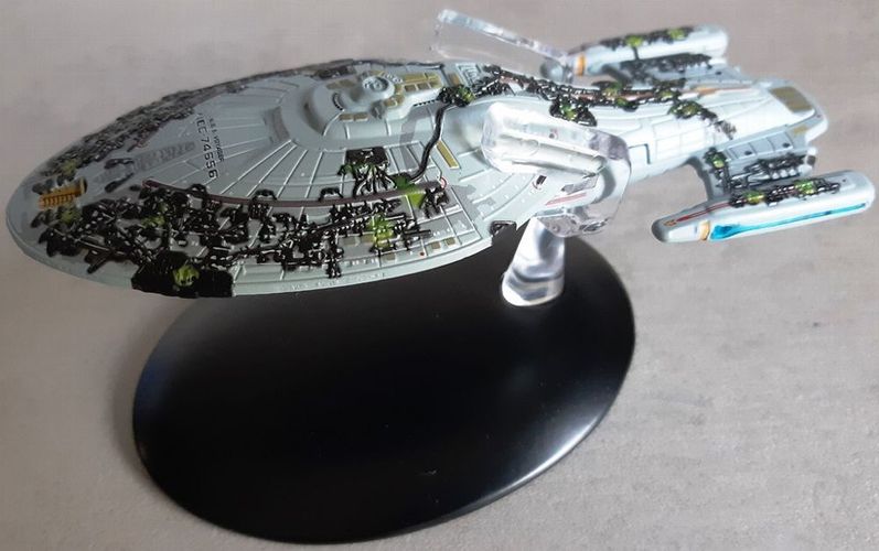 Star Trek assimiliertes USS Voyager nave espacial bonus Edition 15 Eaglemoss estrechamente 