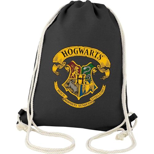 Harry Potter Hogwarts Sportbeutel Turnbeutel Stoff Rucksack Bag Wappen Tasche 
